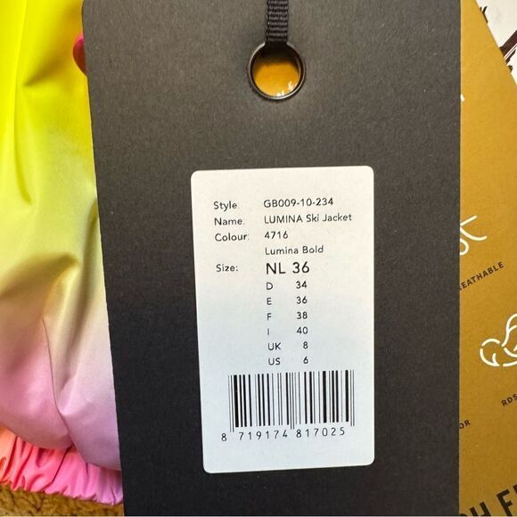 Goldbergh Lumina Ski Jacket NWT US 6 Brand New Puffer Coat Pink Purple - Picture 6 of 10